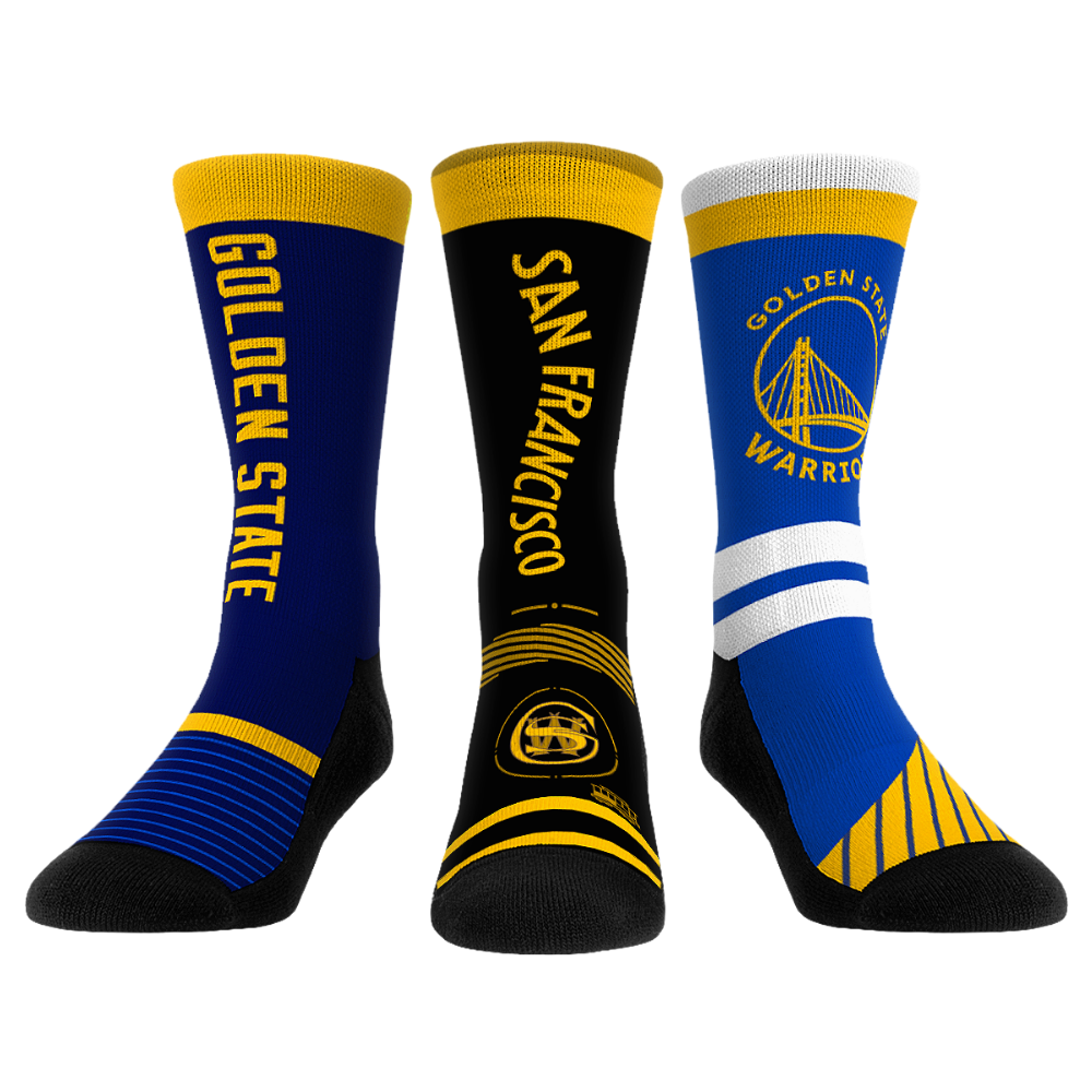 Rock 'Em Socks Rock 'Em Socks Golden State Warriors - Ultimate Jersey - 3-Pack — main product shot