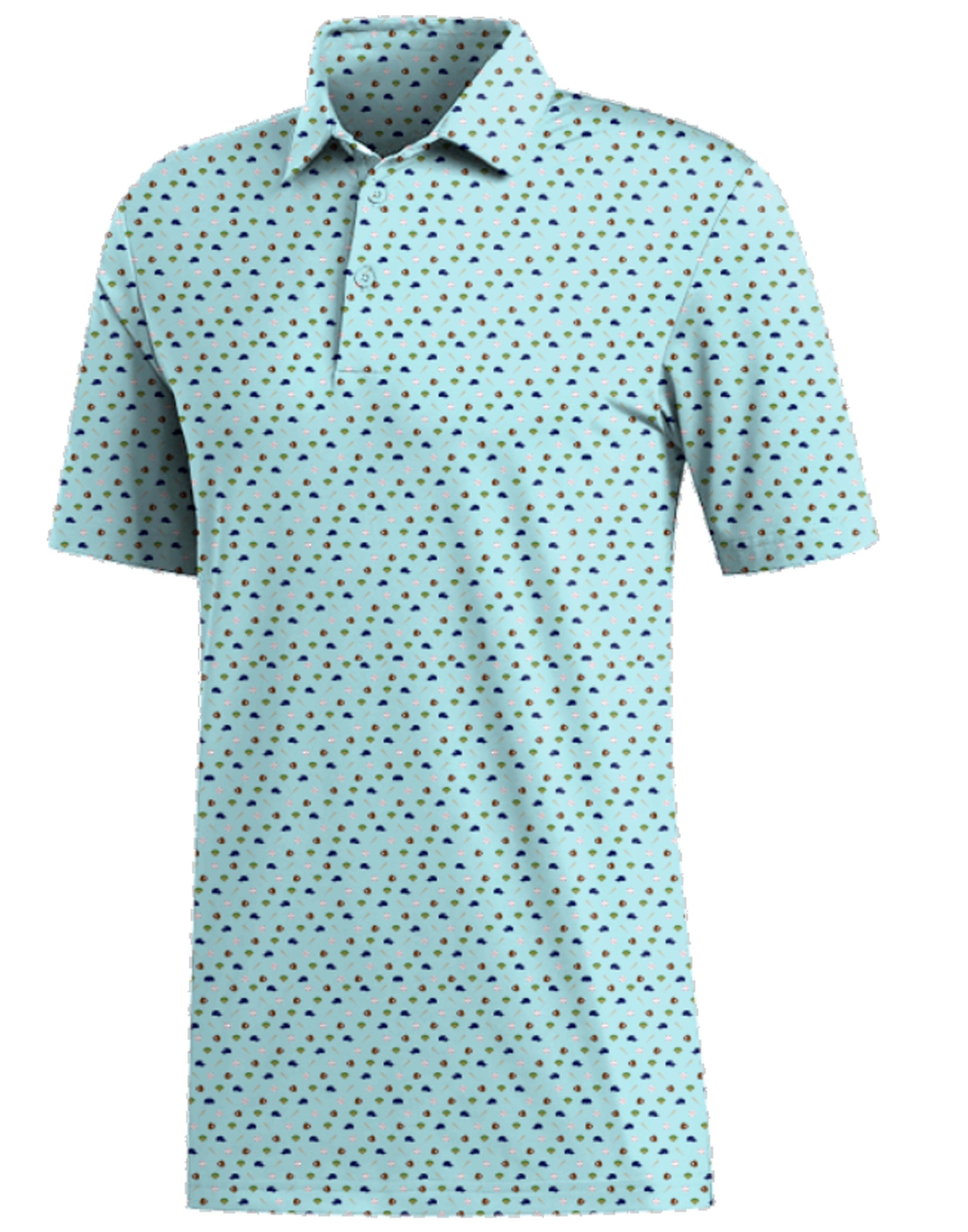 American Duke Apparel Company The Diamonds are Forever Baseball Polo — main product shot