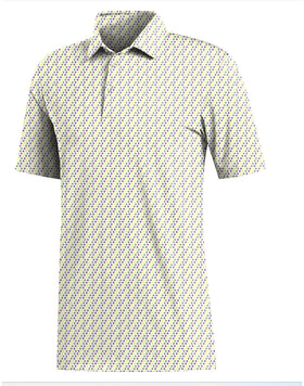 American Duke Apparel Company The Fleur de Lis Polo - White