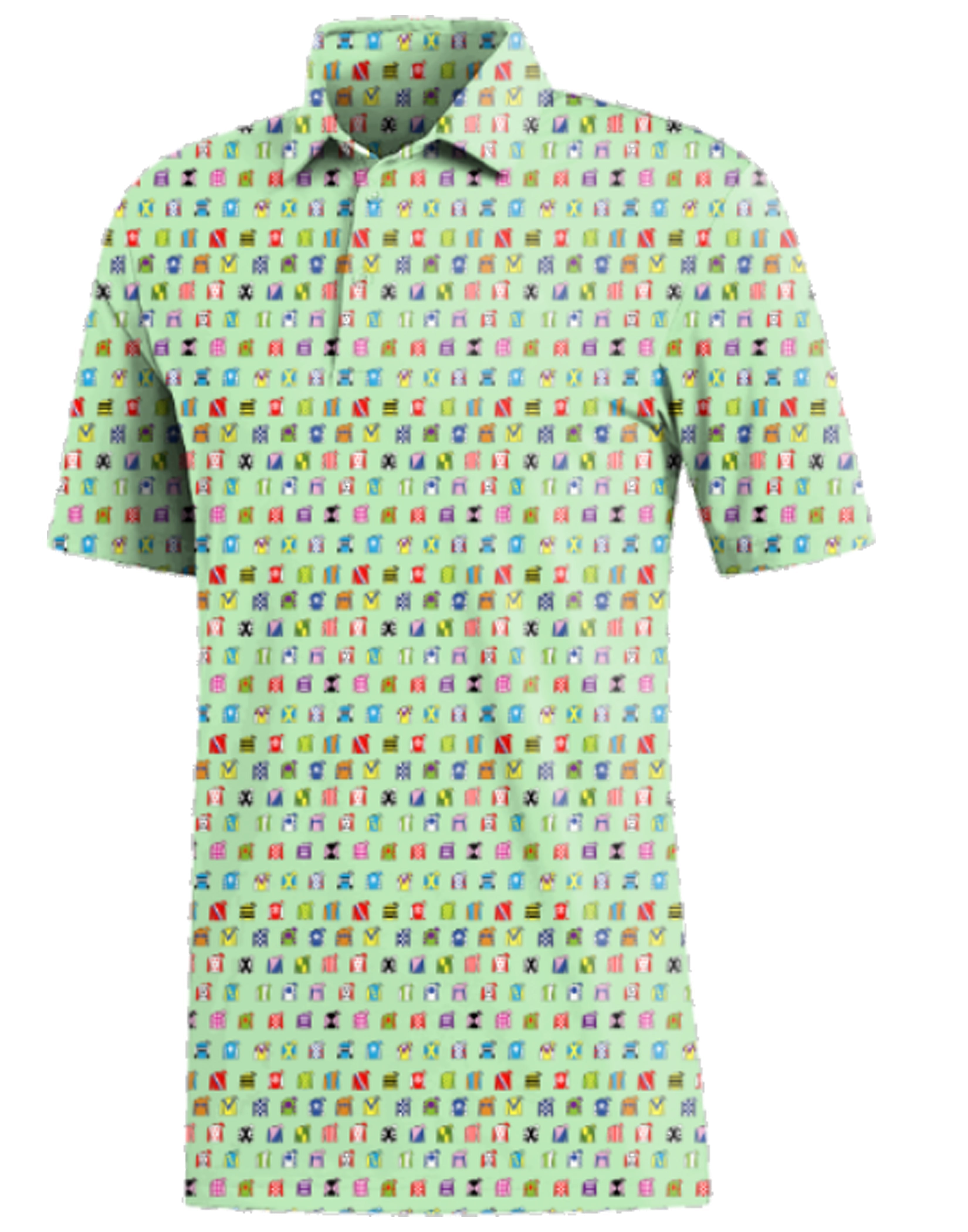American Duke Apparel Company The Bet the Ponies Polo - Jockey Stripes — main product shot
