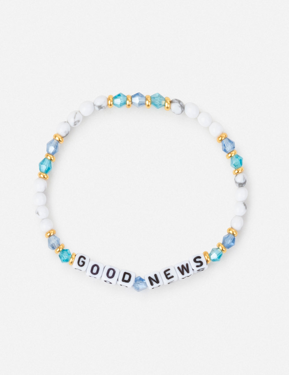 Elevated Faith Good News Letter Bracelet — main product shot