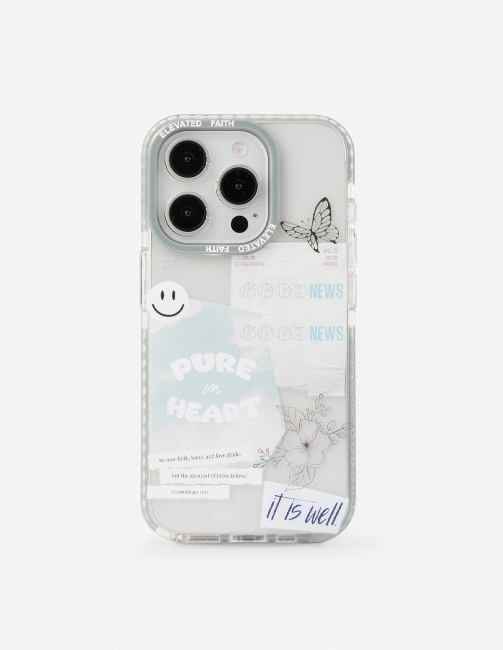 Elevated Faith Good News Phone Case — comparison shot