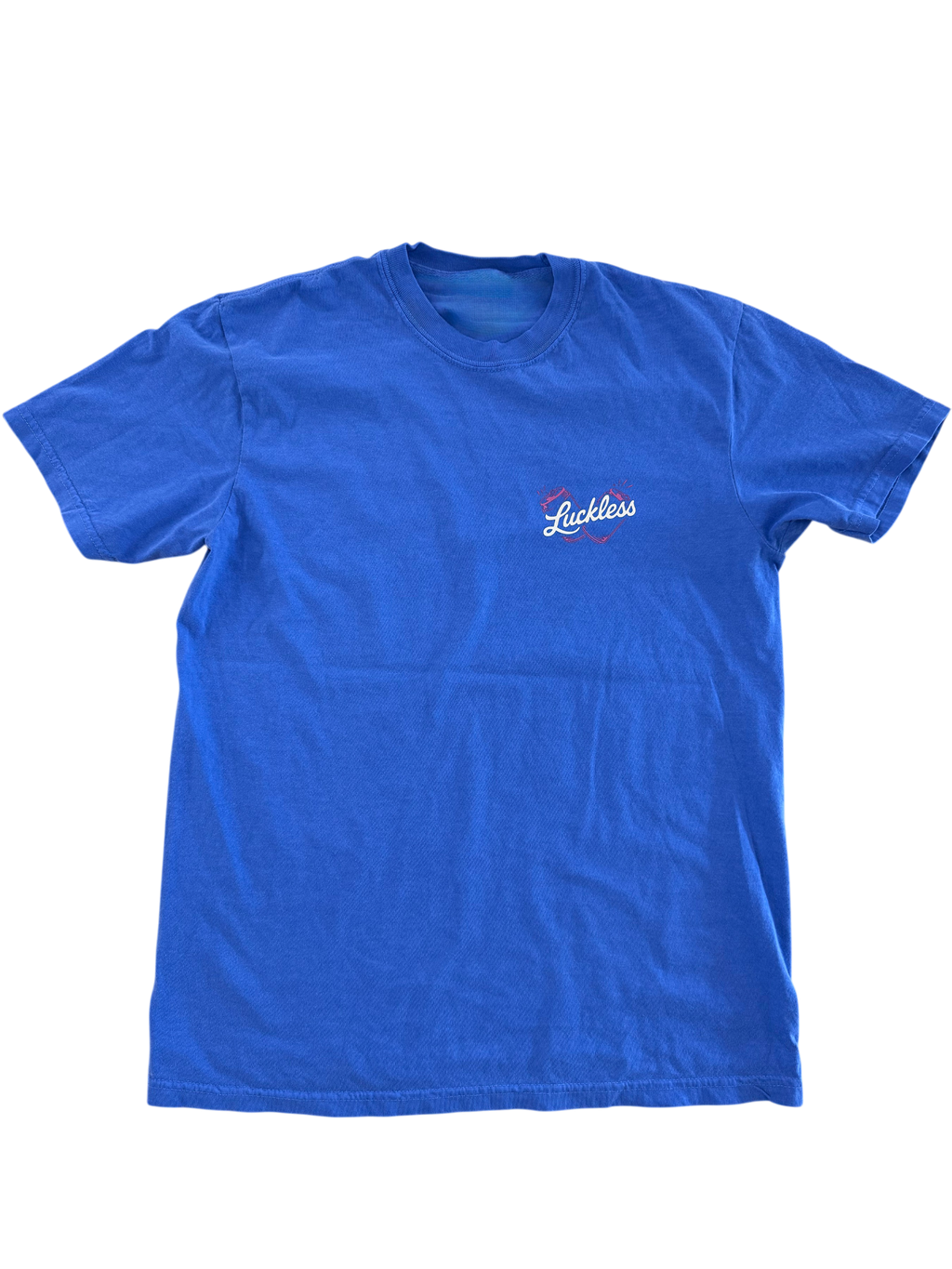 Luckless Outfitters Good Vibes & Tall Boys Tee — in-use photo