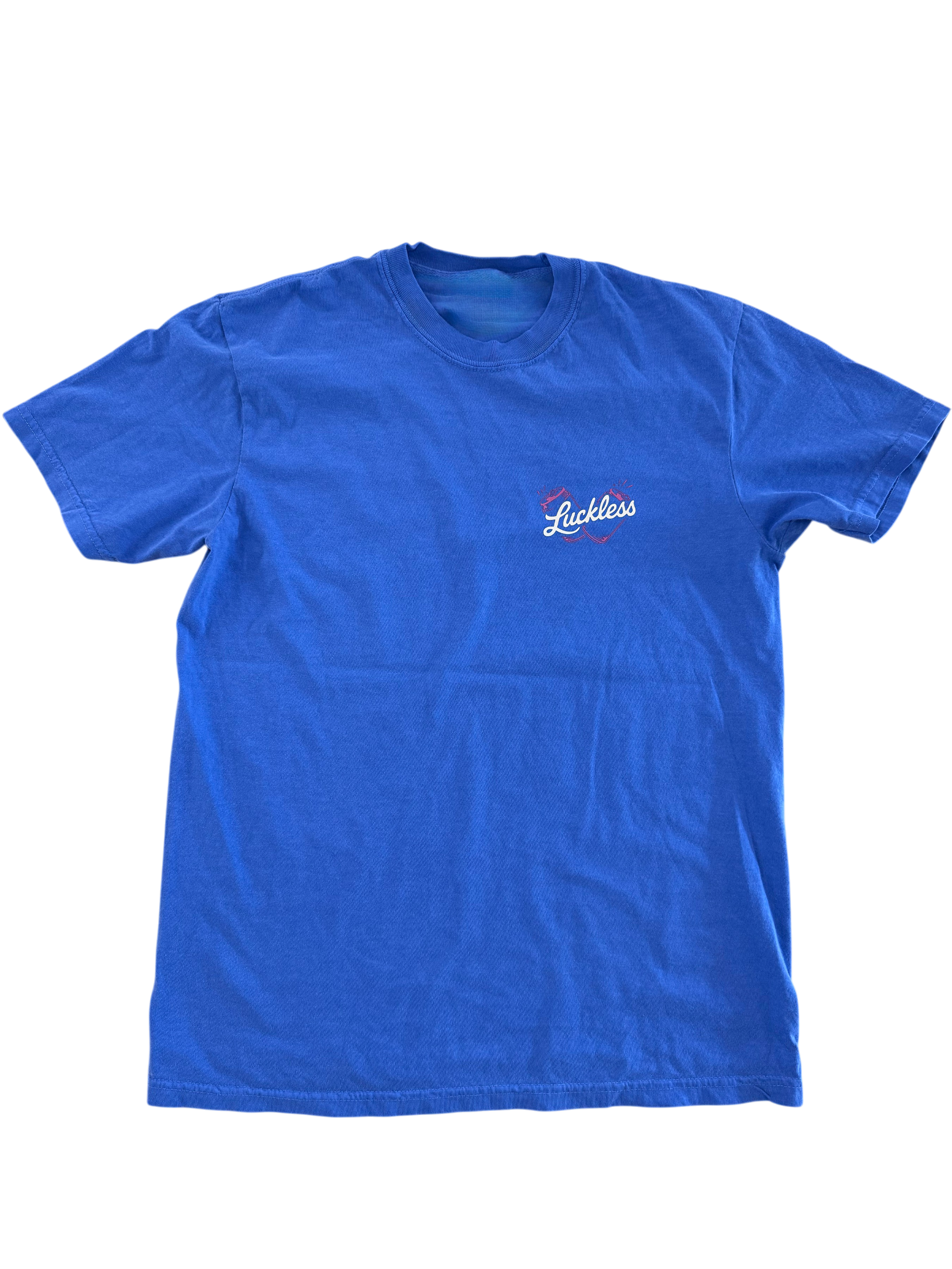 Luckless Outfitters Good Vibes & Tall Boys Tee — in-use photo