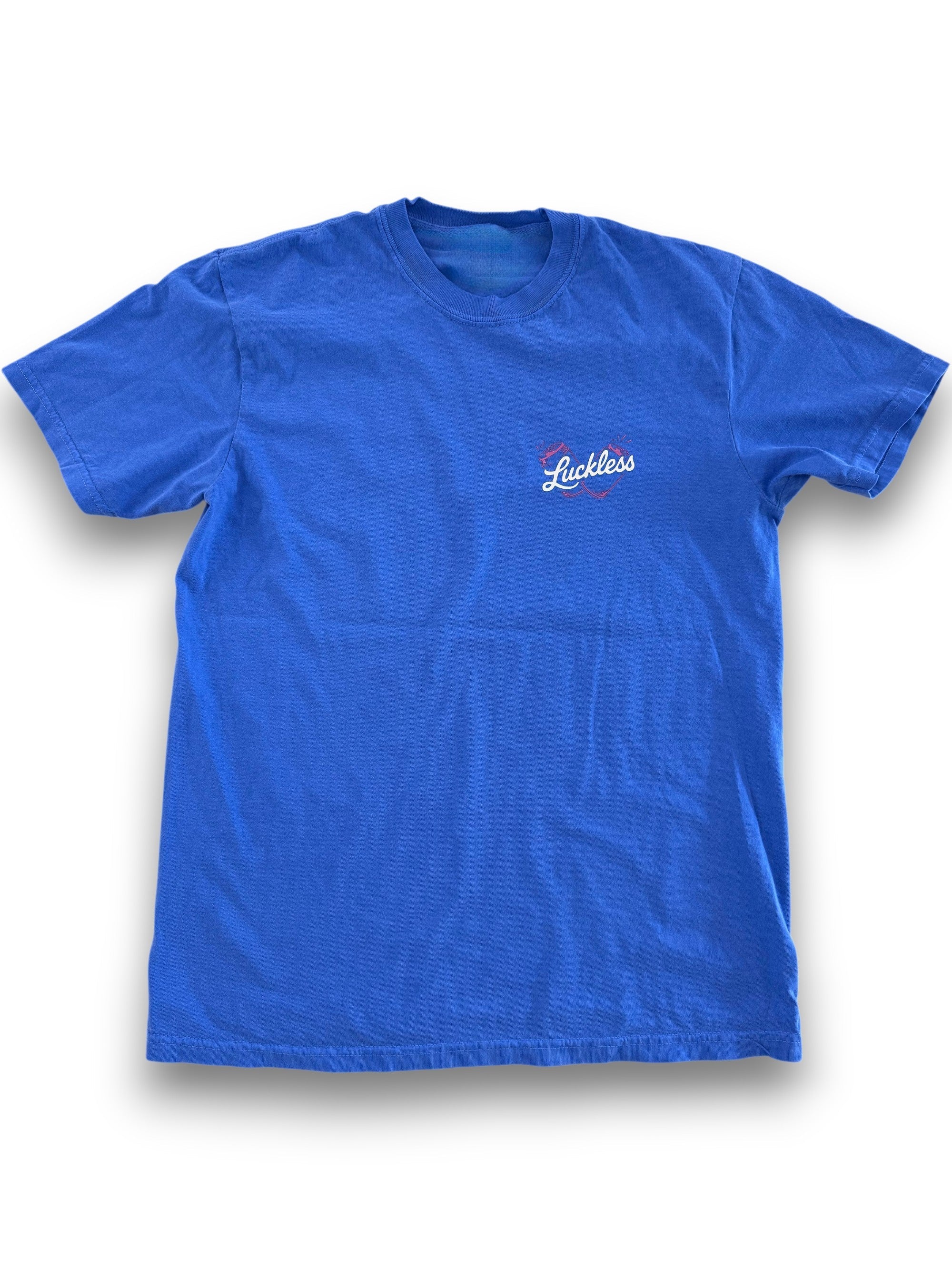 Luckless Outfitters Good Vibes & Tall Boys Tee — back view