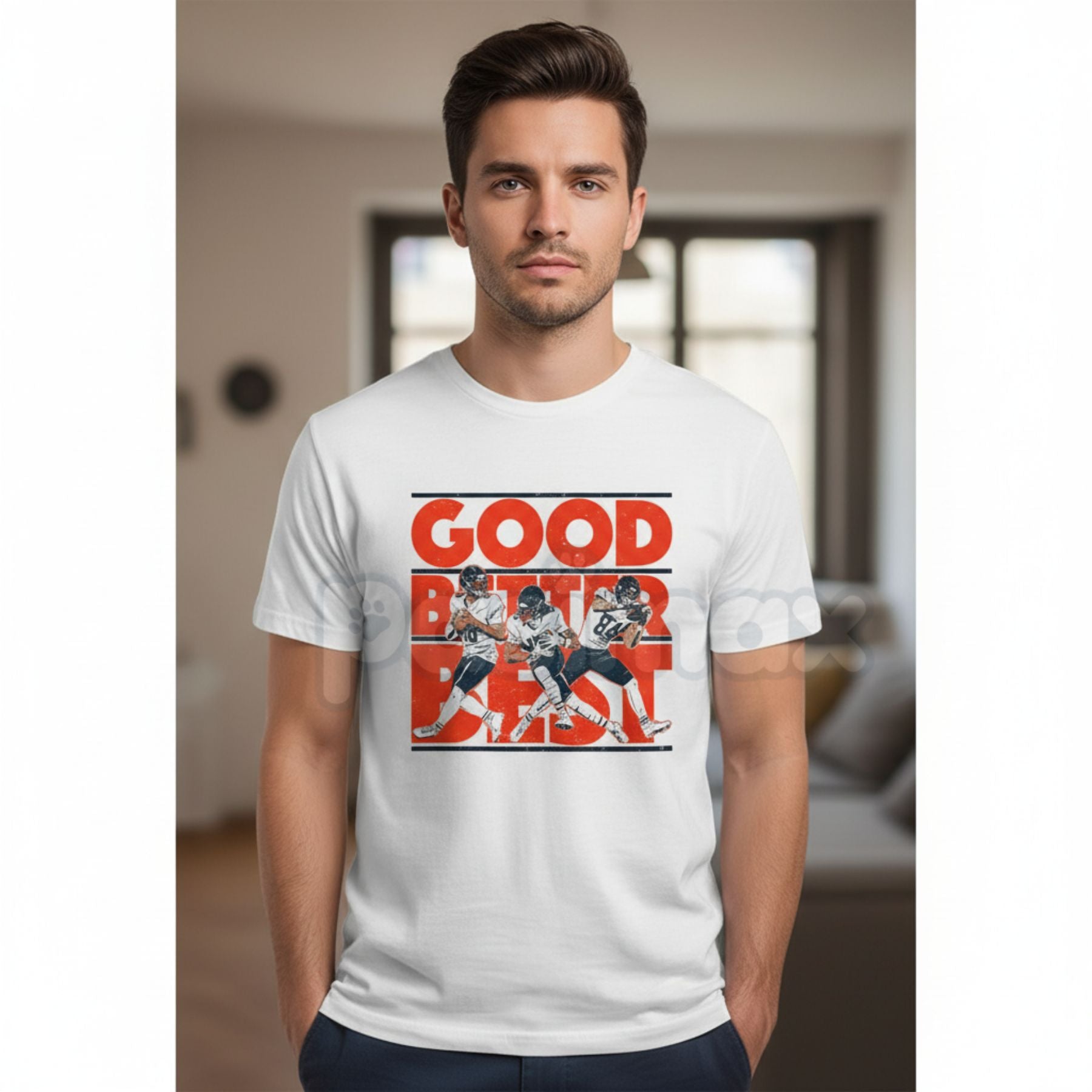 Pasimax Good Better Best Bear Graphic Tee - Motivational Slogan T-Shirt, Perseverance and Strength Apparel, Continuous Improv