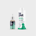 HiPet Eye & Ear Health Set, Tear Stain & Ear Cleaning Solution + Liquid Probiotic, 2-Piece Bundle