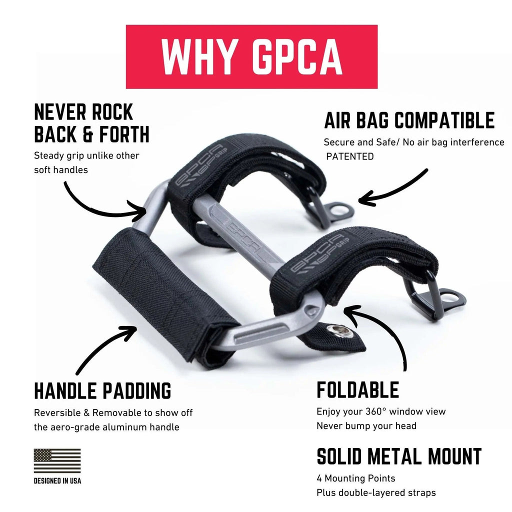 GPCA GP-Grip AIR — Airbag-Safe Handle for Jeep Wrangler (2024+) — alternative angle