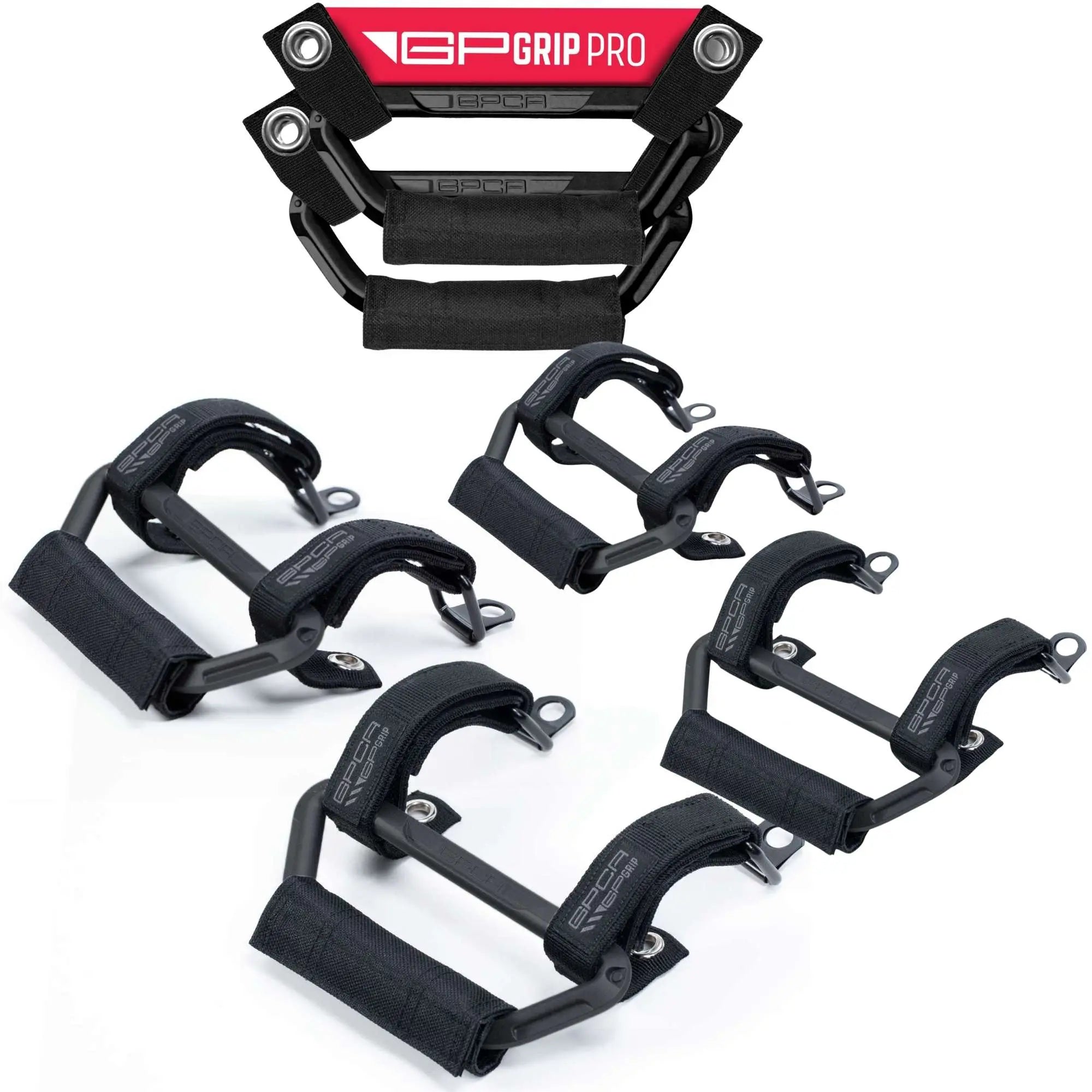 GPCA GP-Grip AIR — Airbag-Safe Handle for Jeep Wrangler (2024+) — flat-lay composition