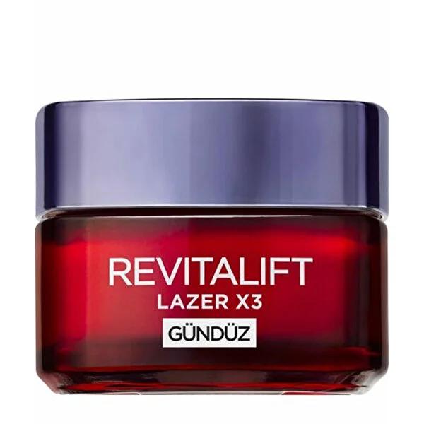 Loreal Paris Revitalift Lazer X3: Anti-Aging Day Cream for Wrinkle Reduction, Skin Firming & Texture Improvement with Hyaluronic Acid & Pro-Xylane