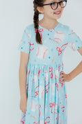 Mila & Rose ® Grand Slam Glam S/S Pocket Twirl Dress — main product shot