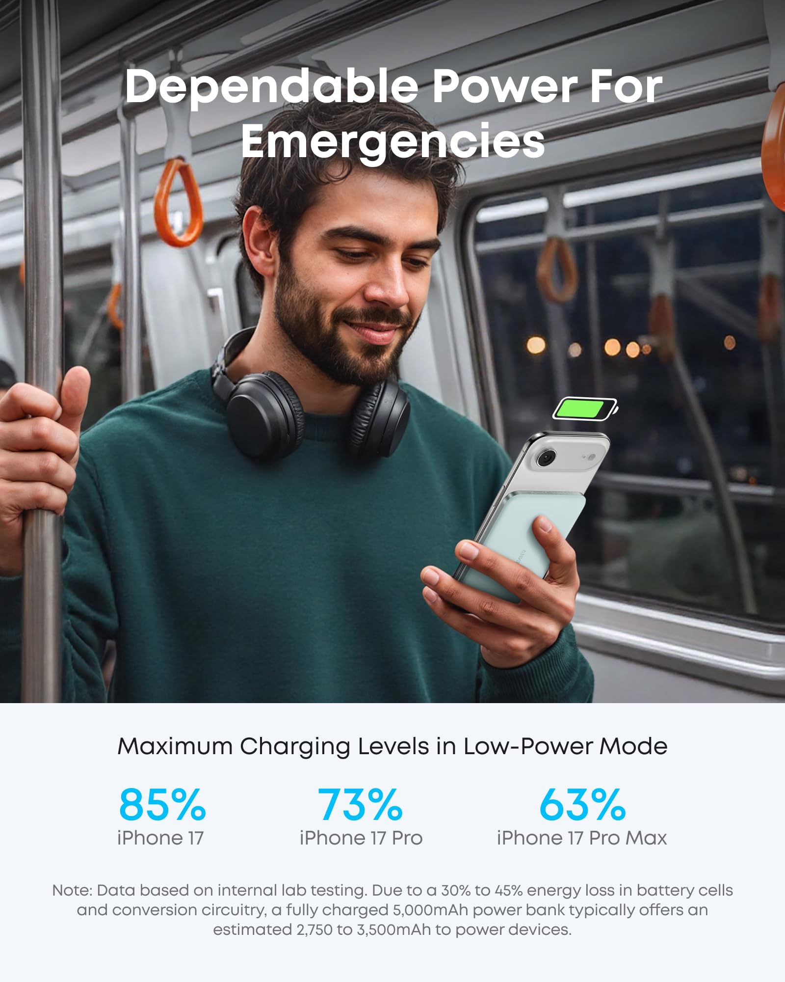 Anker Nano Power Bank (5K, MagGo, Slim), view 18
