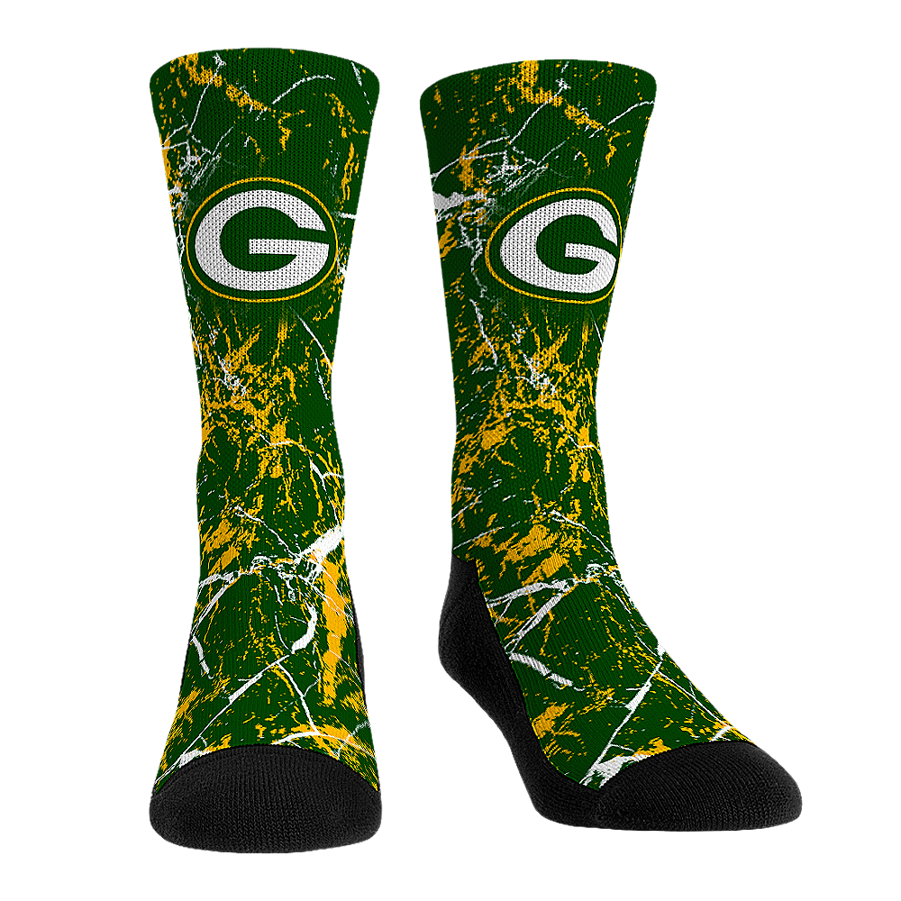 Rock 'Em Socks Rock 'Em Socks Green Bay Packers - Cracked Marble — main product shot