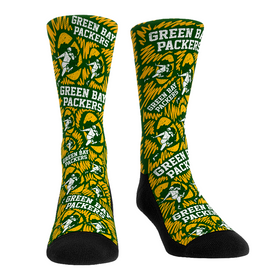 Rock 'Em Socks Green Bay Packers - Throwback Logo Sketch