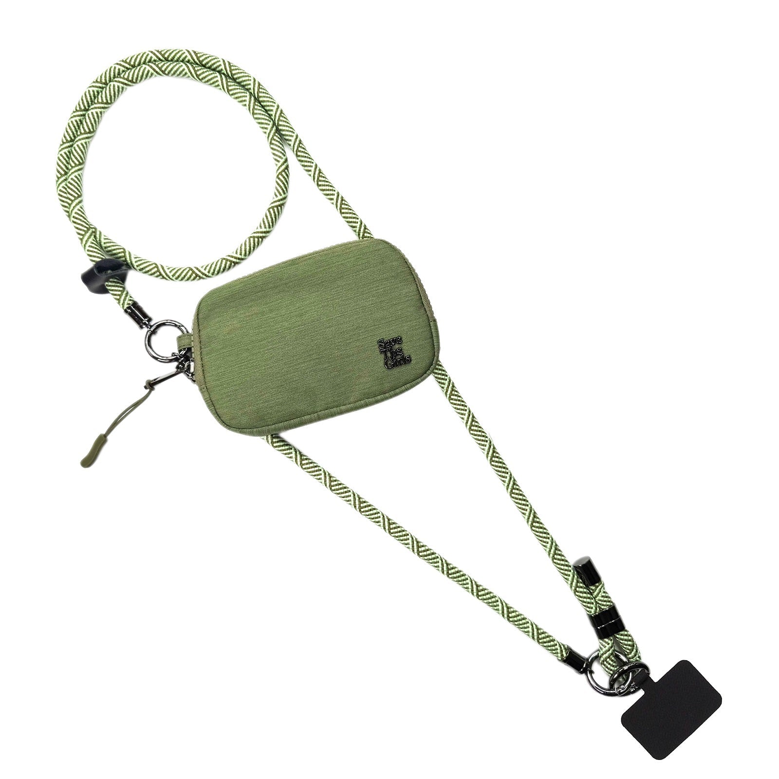 SaveTheGirls Active Crossbody w/RFID Pouch Single Rope — in-use photo