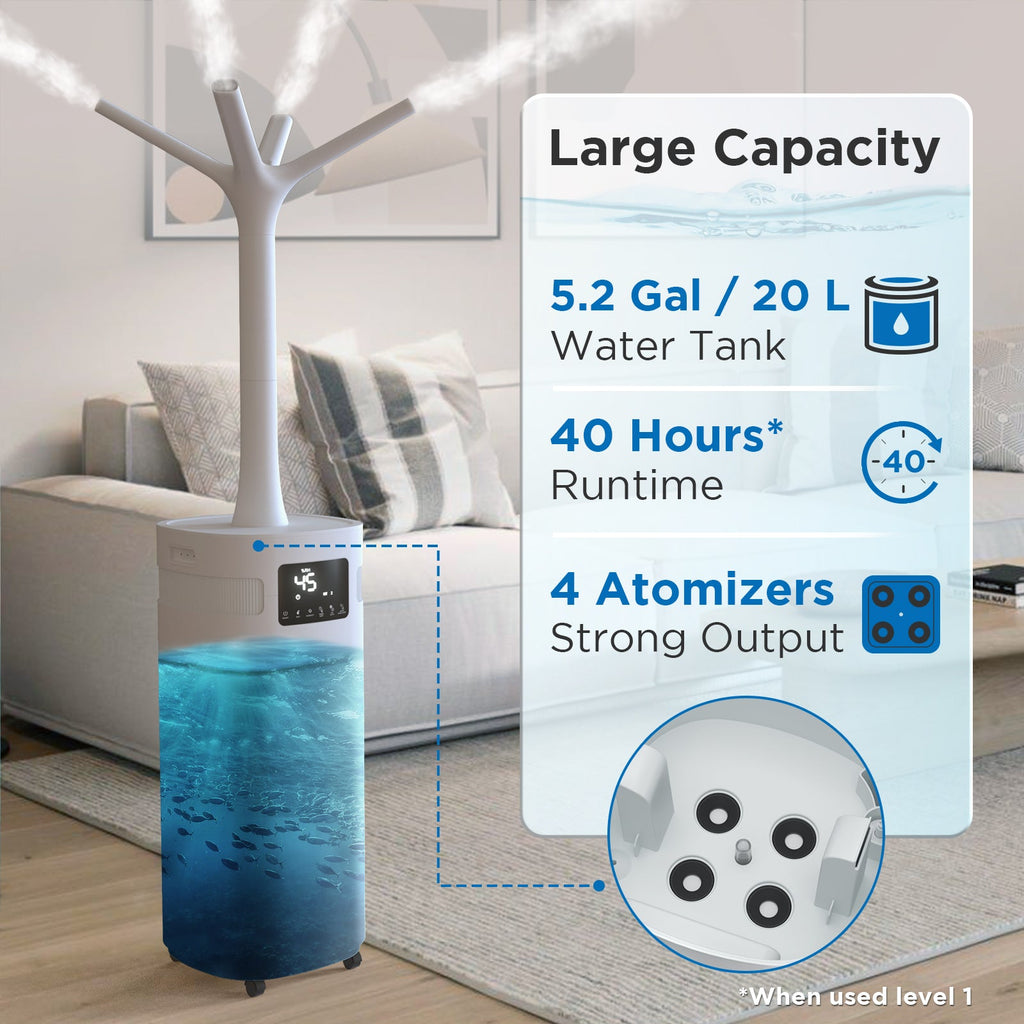 Greenland 5.3Gal WiFi Commercial Humidifier – TURBRO, view 6