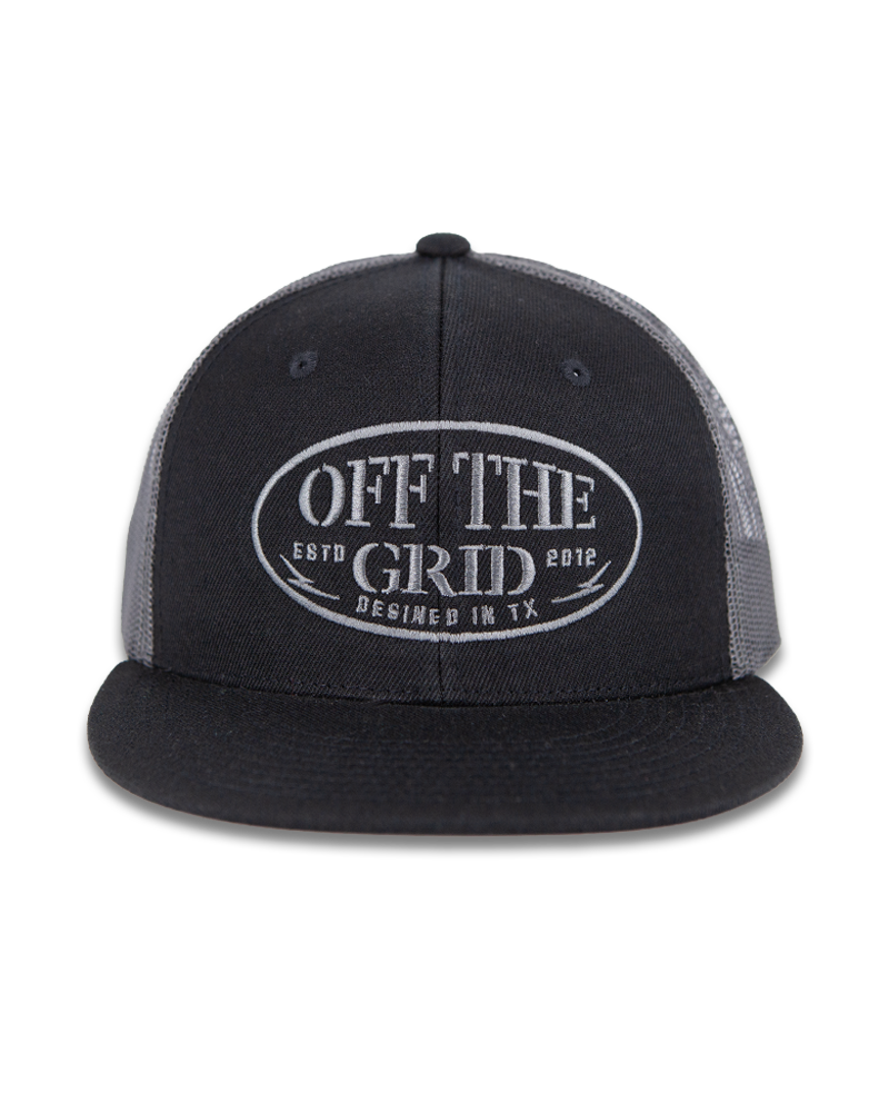 Off The Grid Surplus Grunge Snapback Hat — lifestyle context