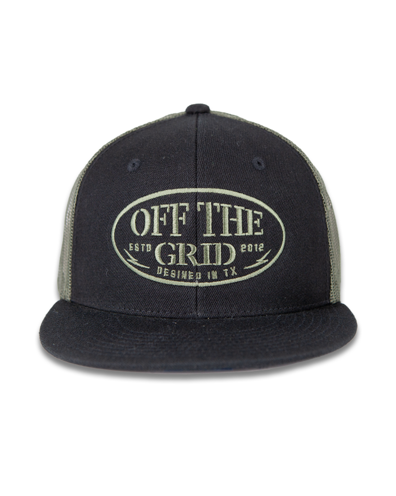 Off The Grid Surplus Grunge Snapback Hat — alternative angle