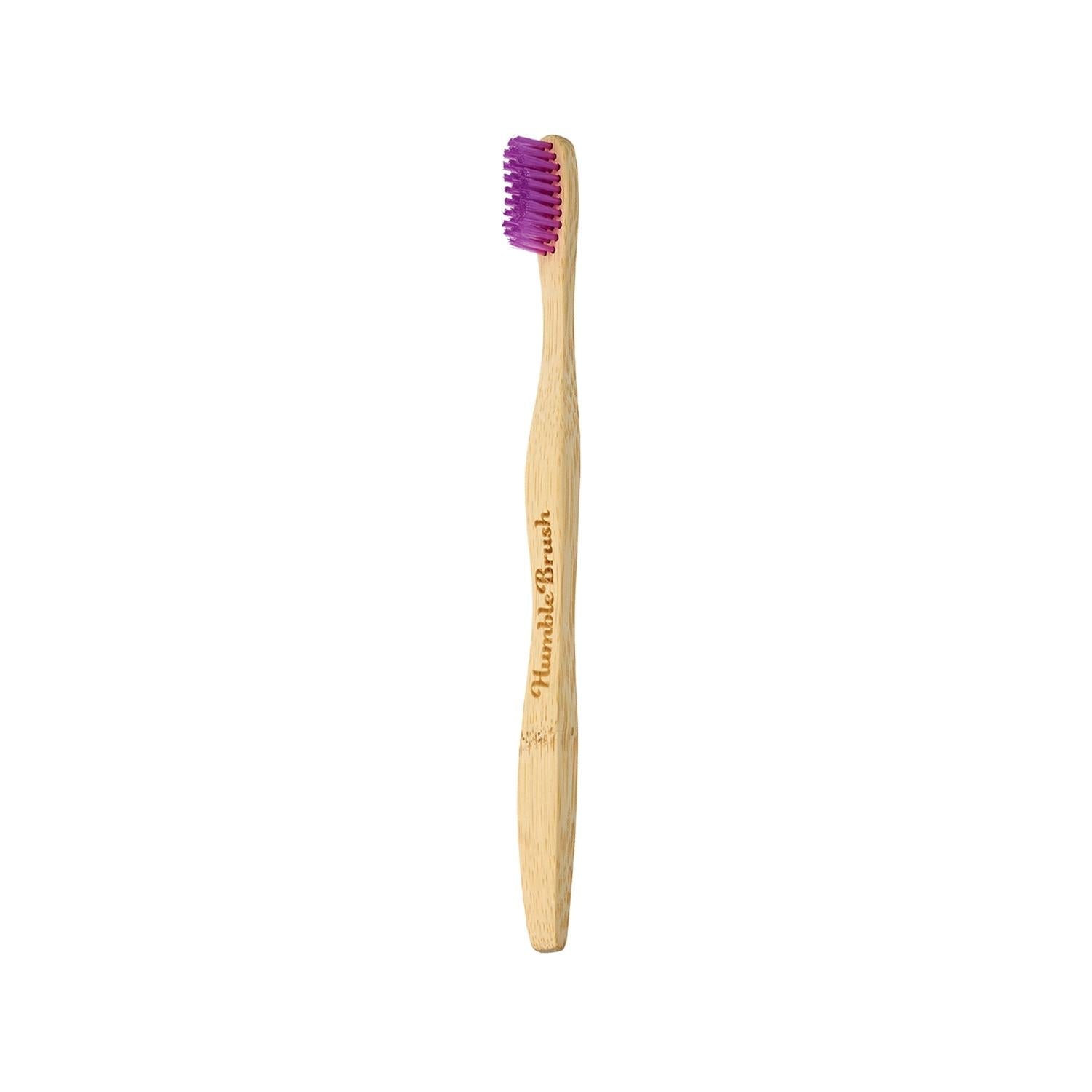 Humble Adult Medium Bristle Manual Toothbrush Pink - Gentle on Gums, Everyday Cleaning, Oral Hygiene