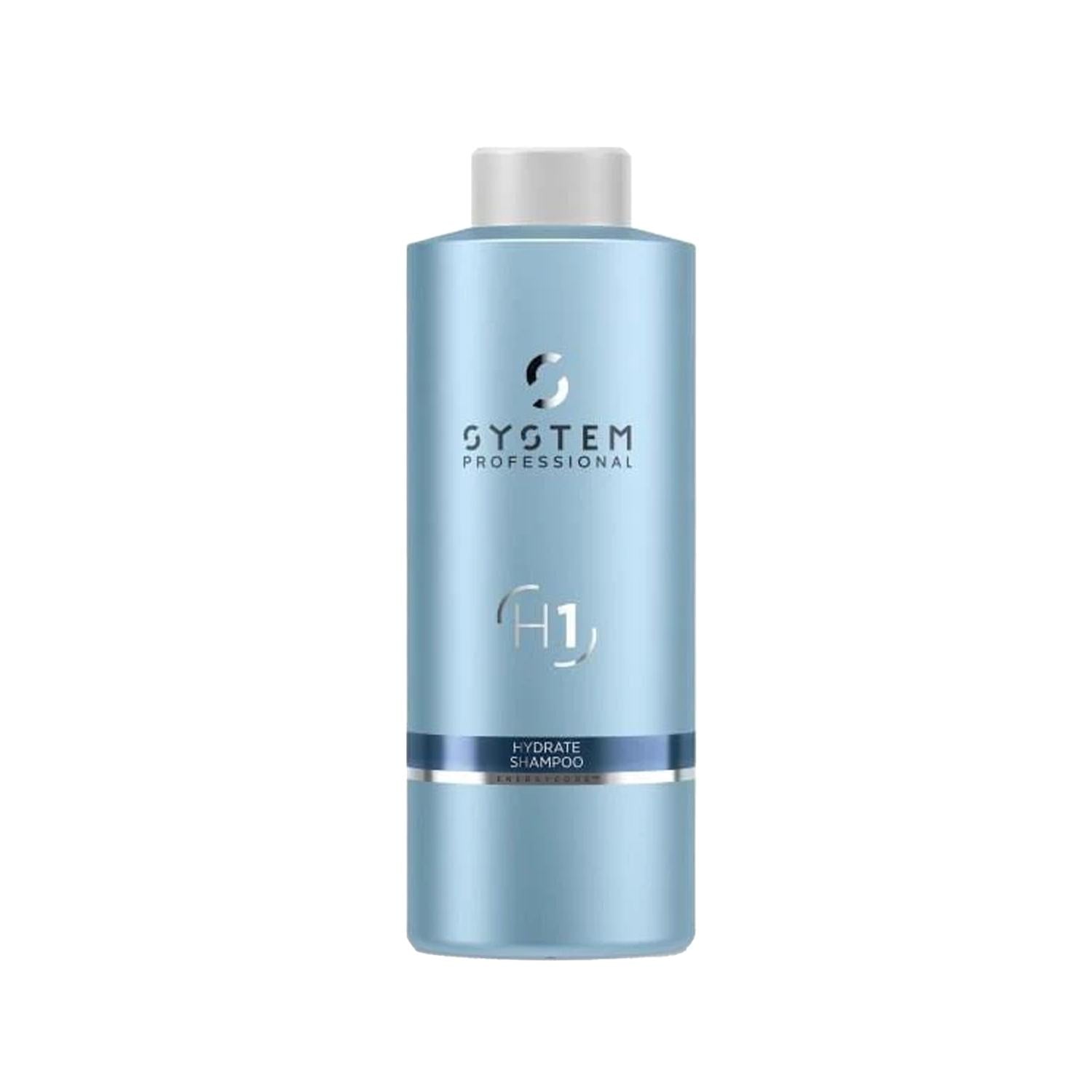 Wella System Professional Hydrate Moisturizing Shampoo 1000ml - Nourishing Hair Care for Dry or Damaged Hair