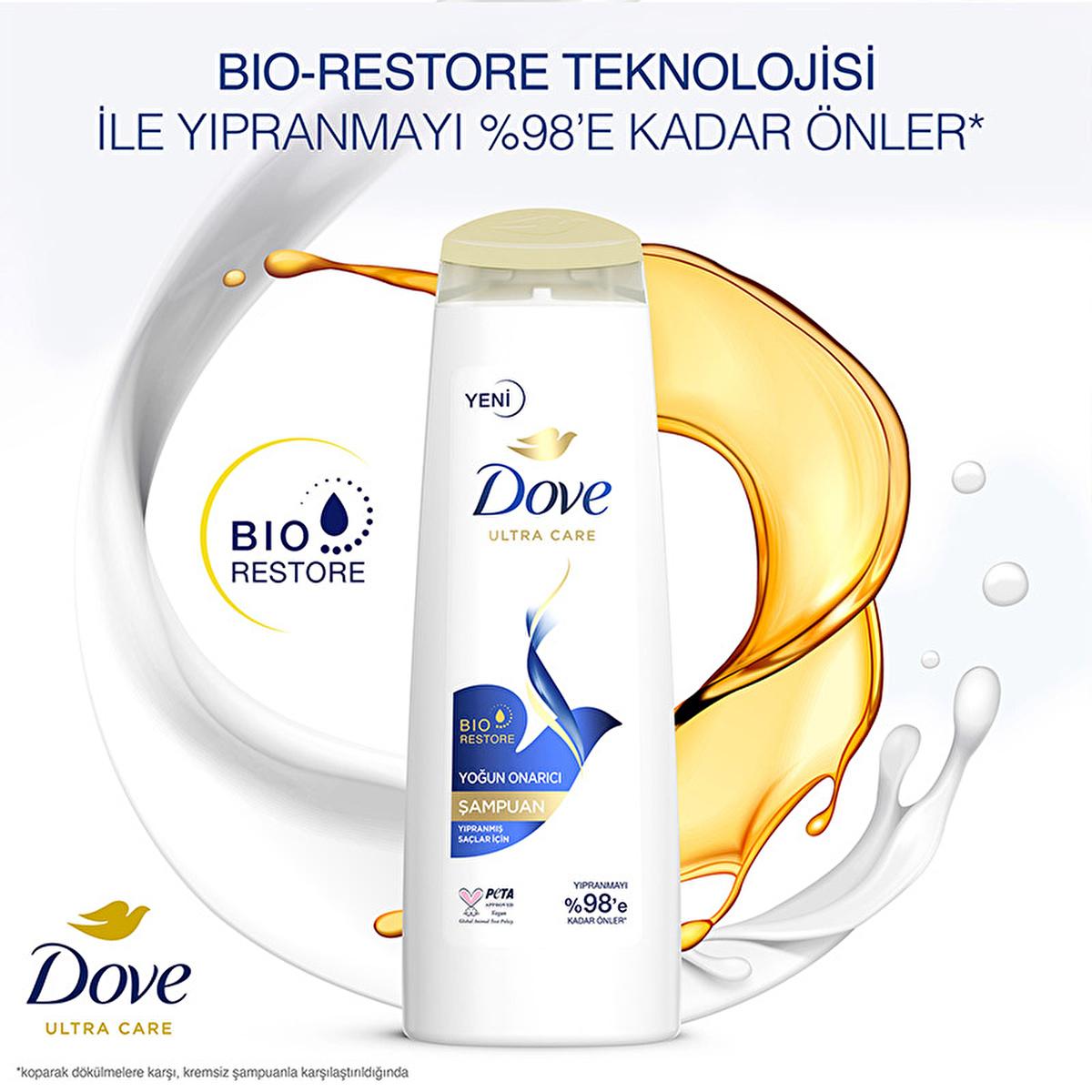 Dove Intensive Repair Shampoo for Damaged Hair - Nourishing, Vegan, PETA-Approved - 13.53 fl oz