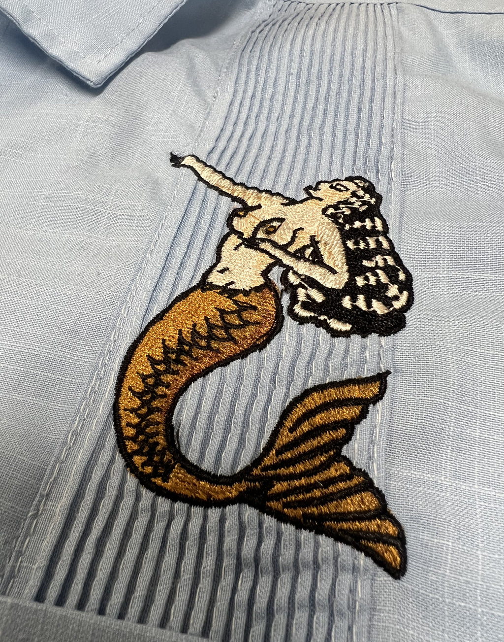 American Duke Apparel Company Guayabera - Sirens — construction detail