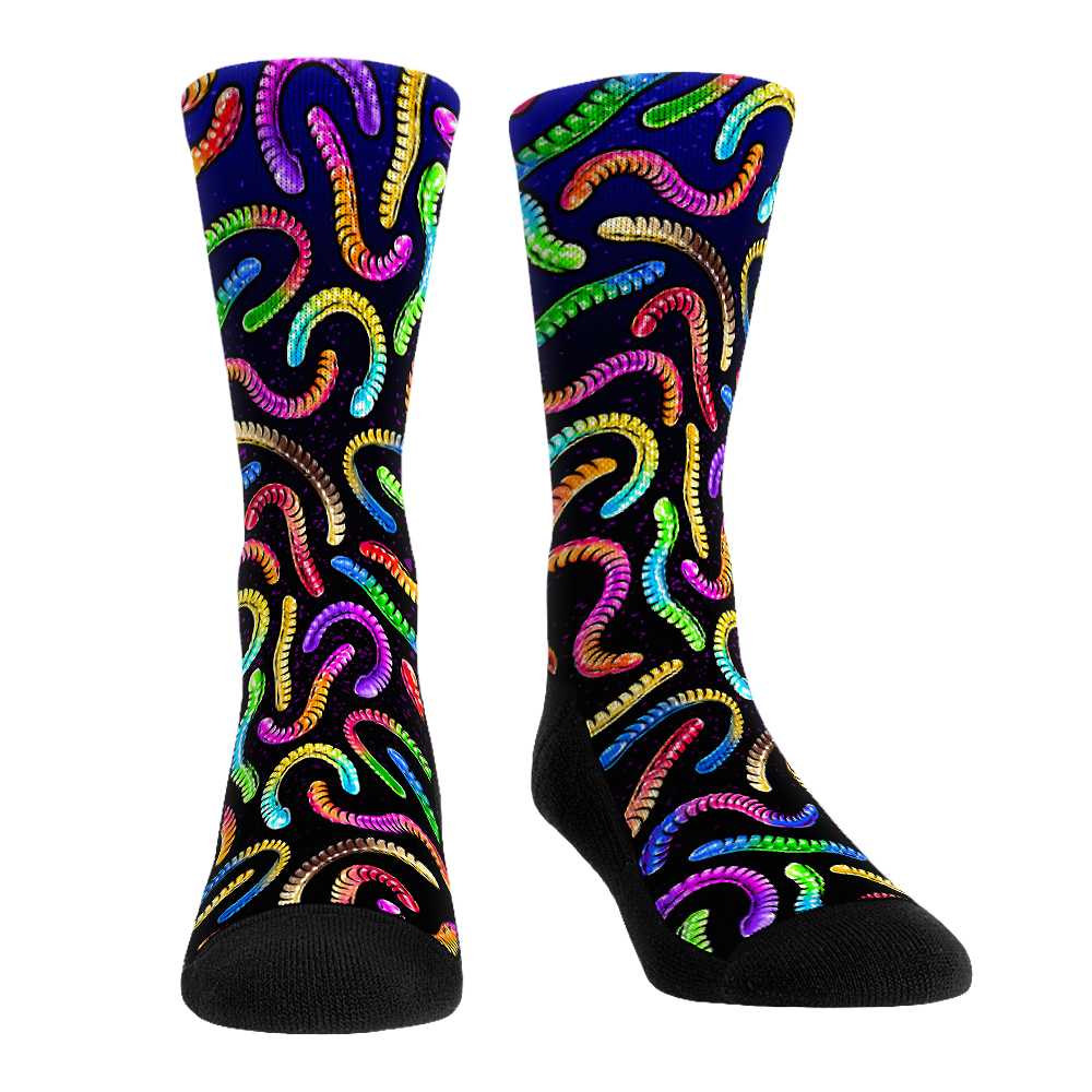 Rock 'Em Socks Rock 'Em Socks Gummy Worms All-Over — main product shot