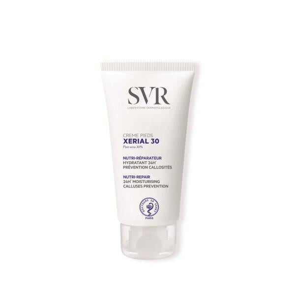 SVR Creme Pieds Xerial 30 - Intensive Foot Cream for Dry Feet with 30% Urea, Moisturizing & Soothing, 1.69 fl oz