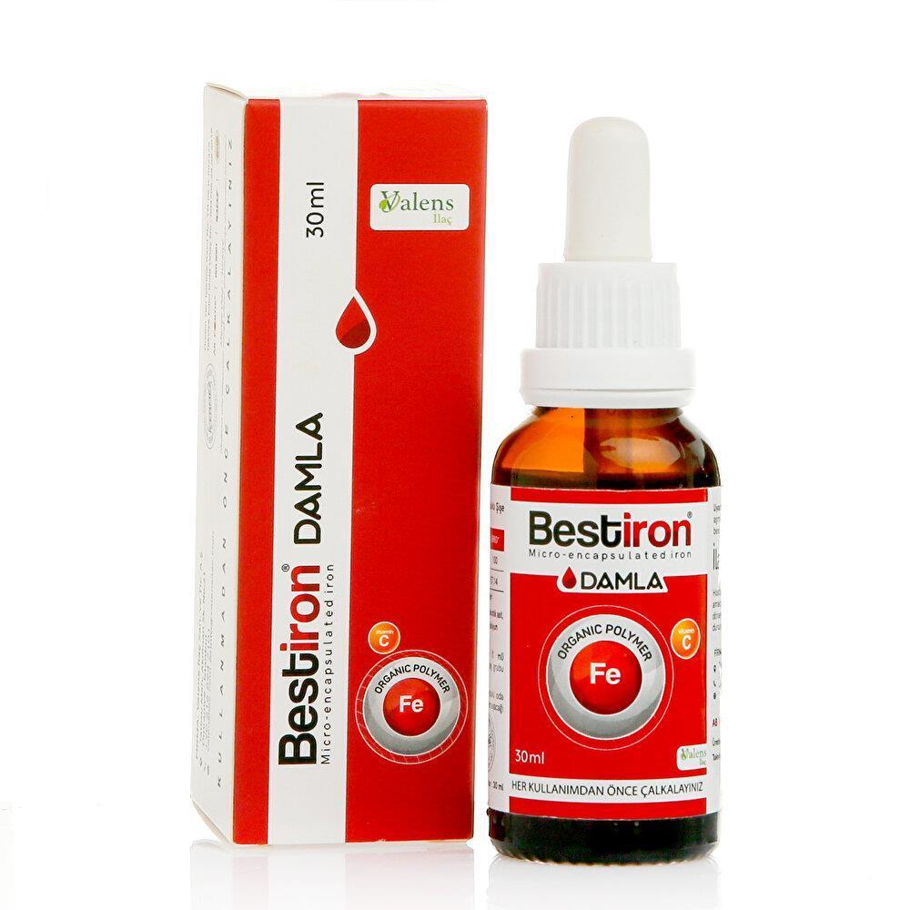 Bestiron Iron and Vitamin C Supplement Drops for Kids - 30ml Dietary Support