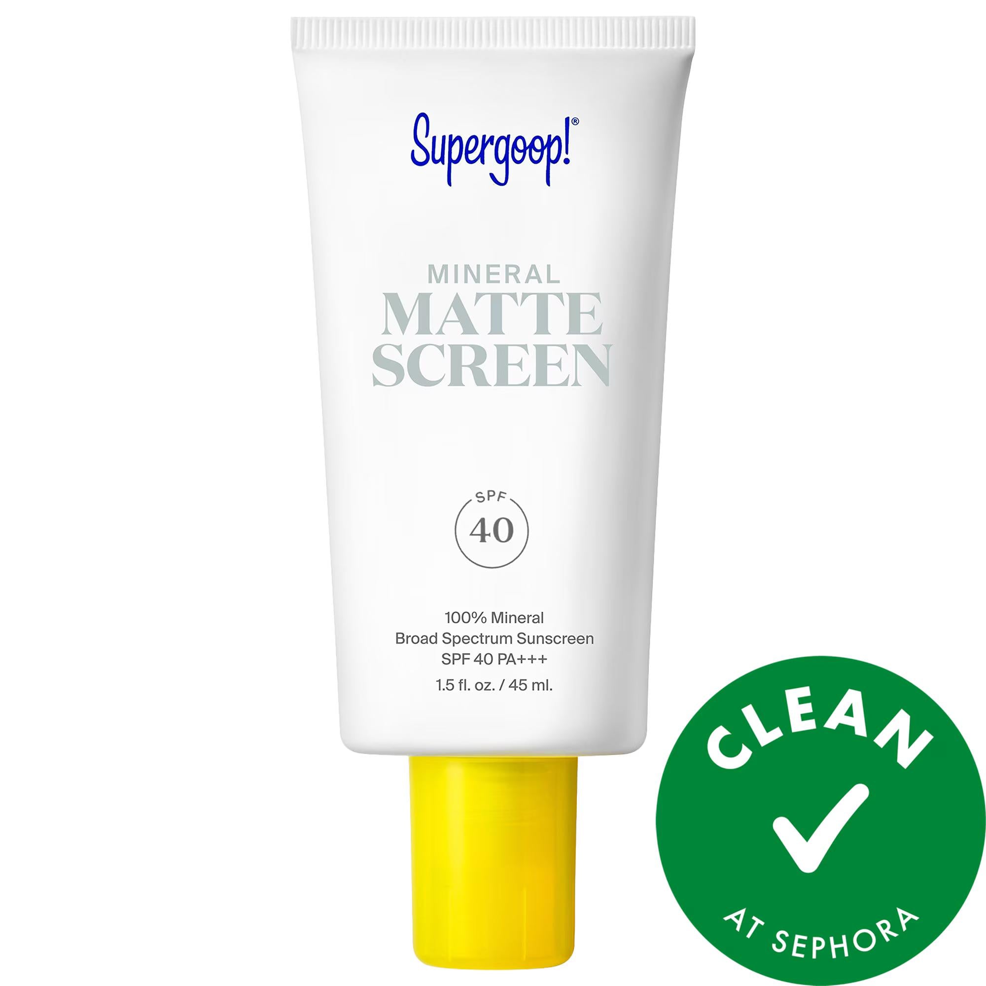 Drunk Elephant 100% Mineral Mattescreen Sunscreen SPF 40 - Vegan, Mattifying Tinted Sunscreen for Oily Skin