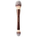 Veil&trade; Powder Brush: Double-Ended Makeup Brush for Flawless Setting | Cruelty-Free, Synthetic Taklon Bristles