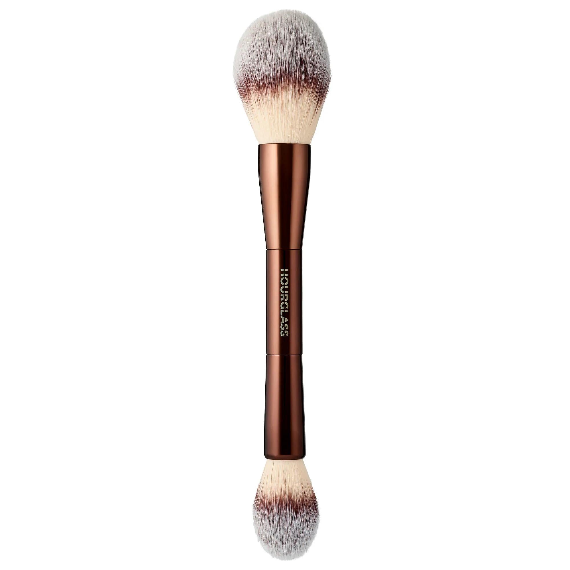 Veil&trade; Powder Brush: Double-Ended Makeup Brush for Flawless Setting | Cruelty-Free, Synthetic Taklon Bristles