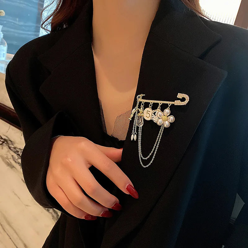 Envy NYC Envy NYC Designer Chanel Brooch Jewelry — lifestyle worn / used context