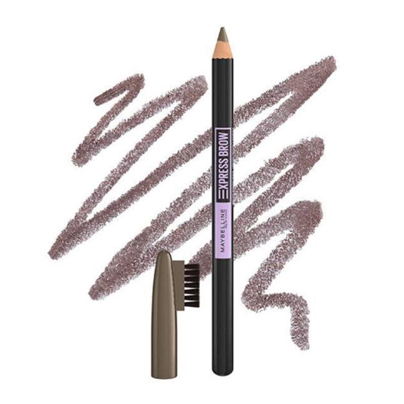 Maybelline Eyebrow Express Pencil 04 Medium Brown - Long-Lasting Eyebrow Pencil for Natural Look