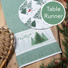 KADOU BOUTIQUE EVERGREEN FOREVER TABLE RUNNER — main product shot