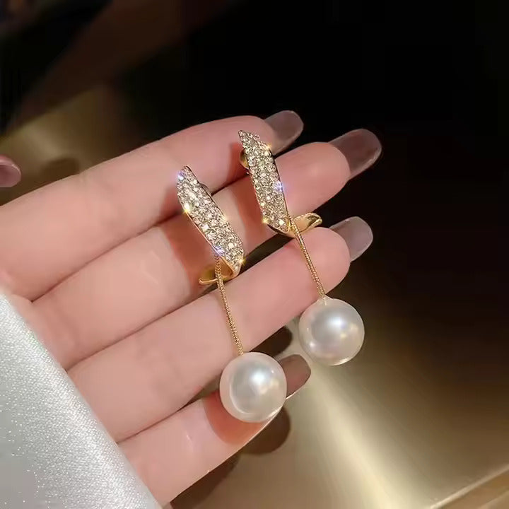 SORI STYLE Pearl Drop & Dangler Earring - Sori Style — construction detail
