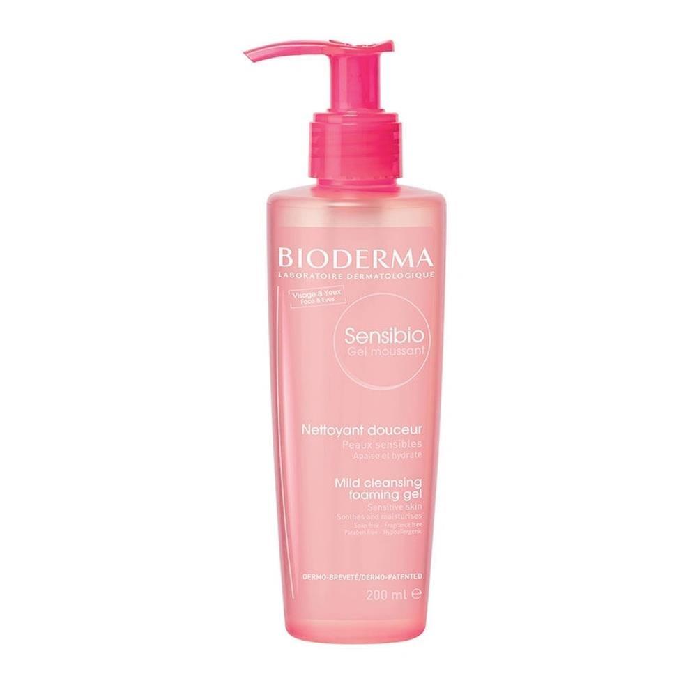 Bioderma Sensibio: Gentle Facial Cleansing Gel for Sensitive Skin - Hypoallergenic, Makeup Remover, D.A.F Complex - Soothing & Protective, 6.76 fl oz