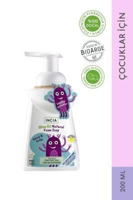 Incia Natural Foaming Soap for Children - Gentle, Paraben-Free, Olive Oil Based - 6.76 fl oz