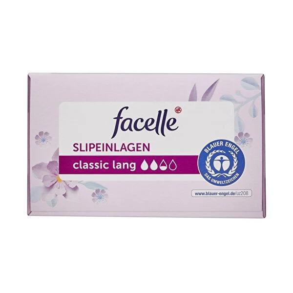 Facelle Long Panty Liners Classic - Daily Freshness, Breathable & Odor Control - 40 Count