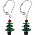 BodyCandy Christmas Tree Earrings Created with Crystals — main product shot