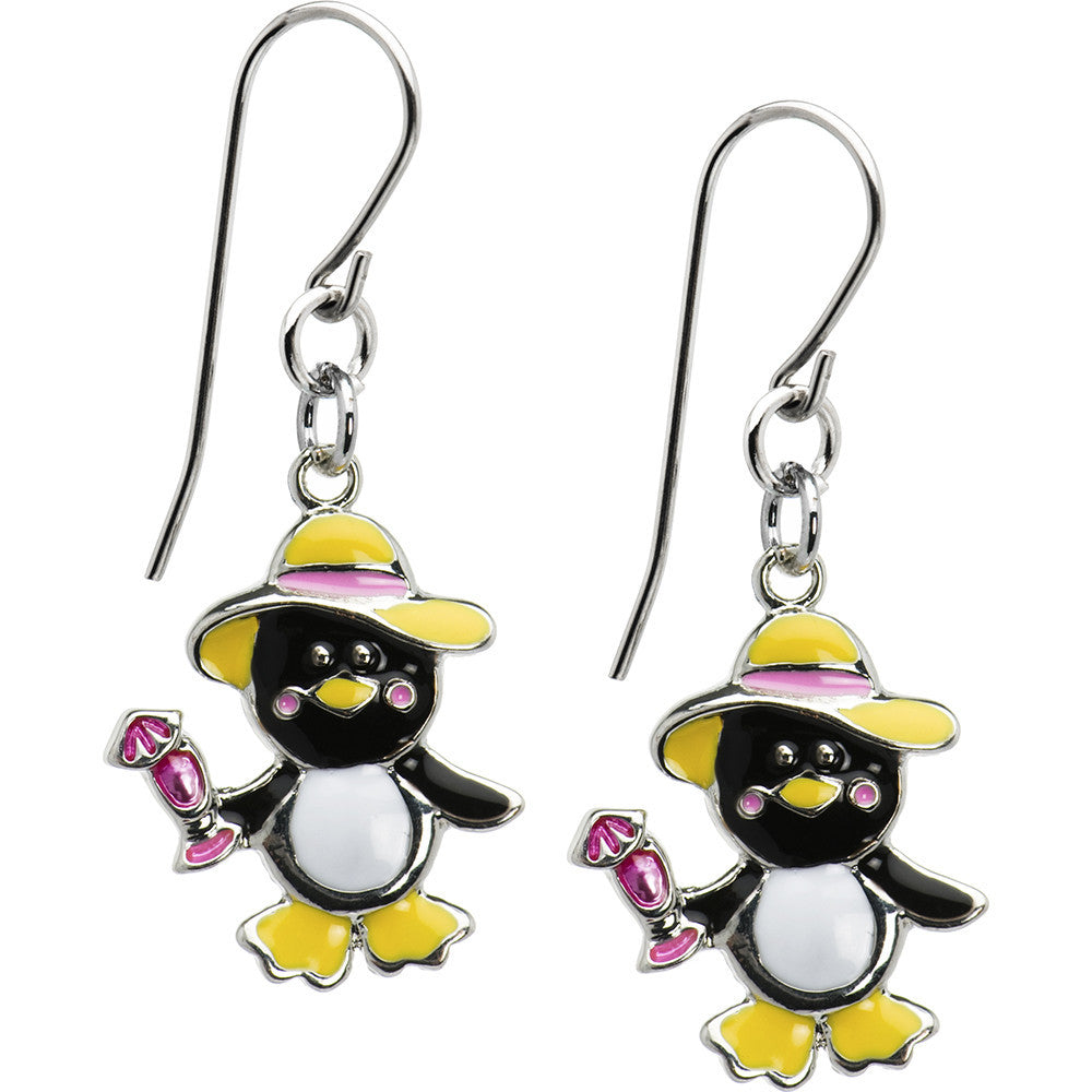 BodyCandy Handcrafted Summer Penguin Earrings — main product shot