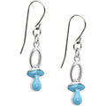 BodyCandy Baby Blue Pacifier Earrings — main product shot