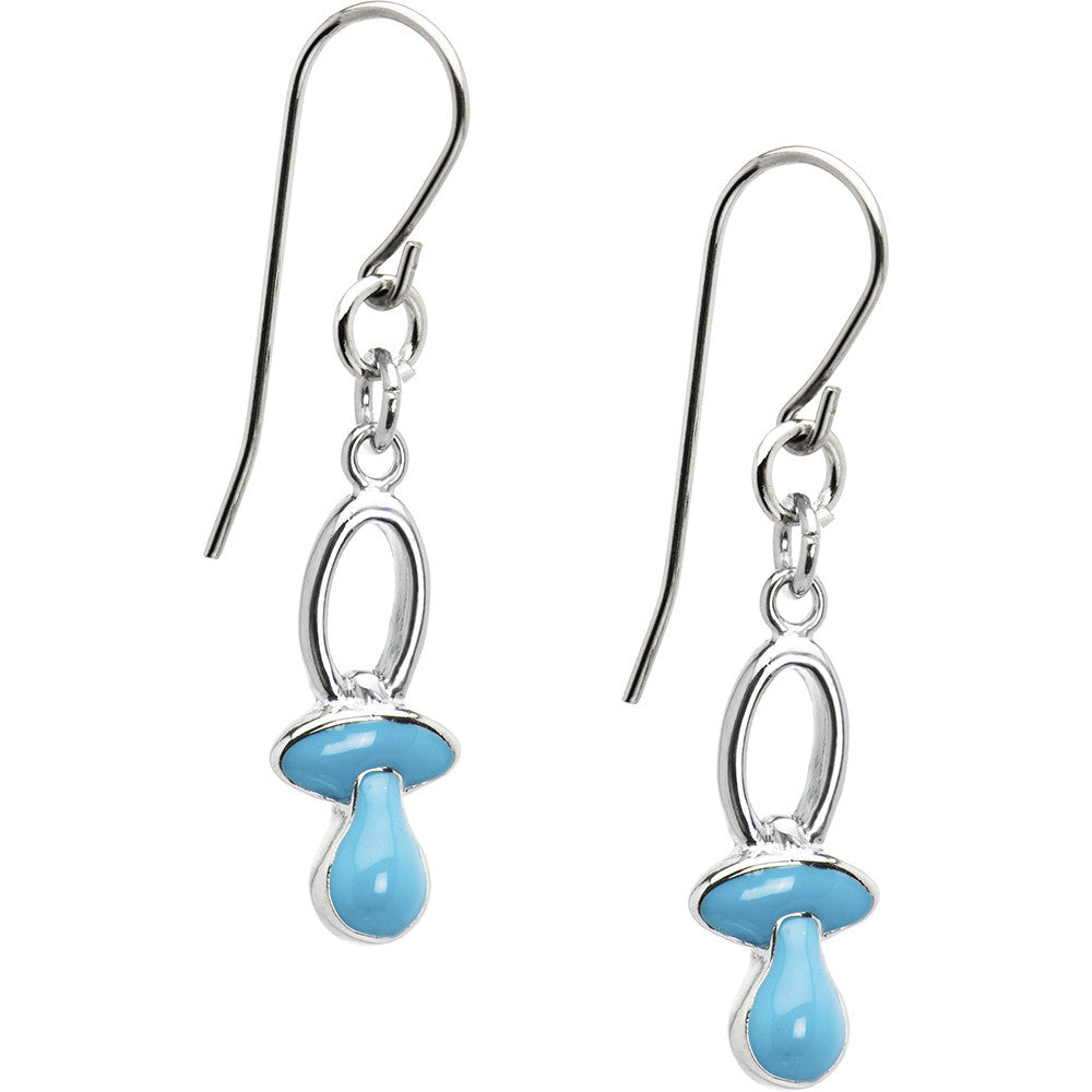 BodyCandy Baby Blue Pacifier Earrings — main product shot