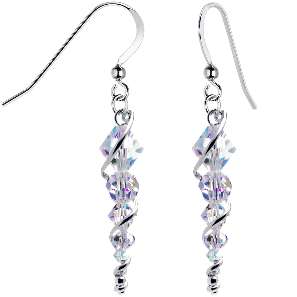 BodyCandy 925 Sterling Icicle Drop Earrings Created with Crystals — main product shot