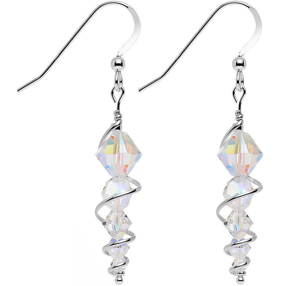 BodyCandy 925 Sterling Icicle Drop Earrings Created with Crystals — lifestyle context