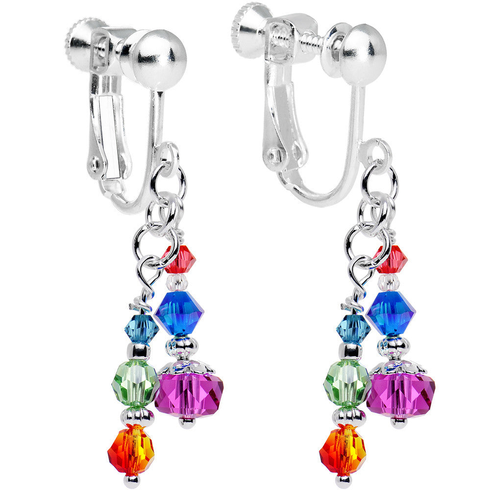 BodyCandy Handcrafted Glistening Crystal Clip Earrings — main product shot