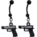BodyCandy Handcrafted Partners in Crime Best Friends Dangle Belly Rings — main product shot