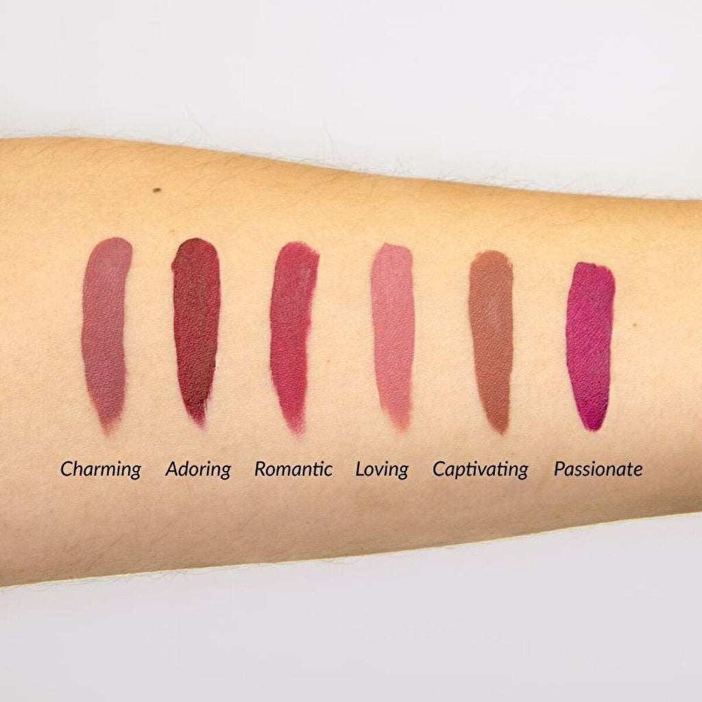 theBalm Cosmetic Lipstick Set - 6 Piece Nude Matte Lipsticks for Long-Lasting Wear