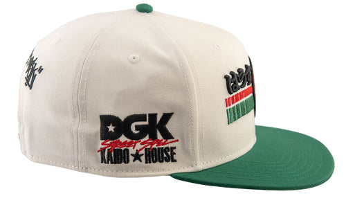 DGK x Kaido House Raceway Snapback Hat - Natural