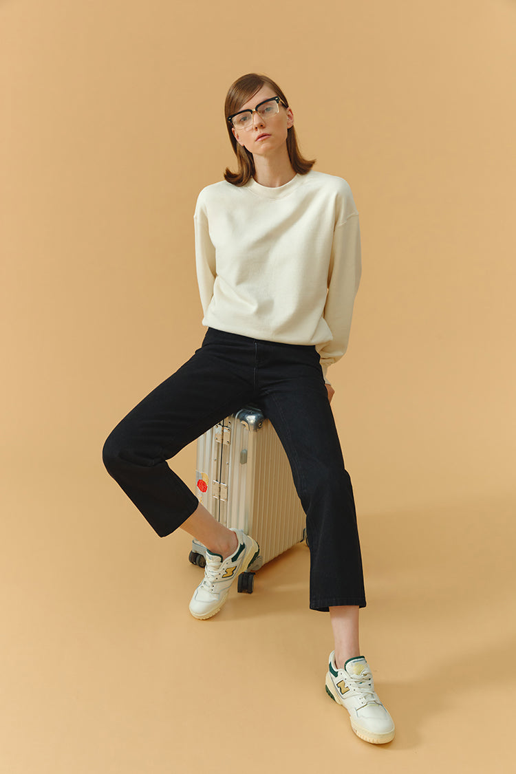 Chelsea High Rise Straight Crop Jeans HJ005